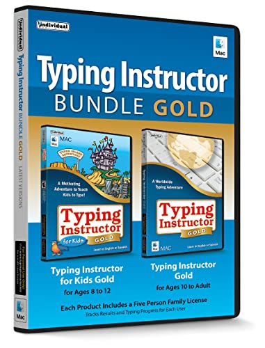 Typing Instructor Bundle Gold - Mac - Includes Two Software Programs for Kids & Adults to Learn to Touch Type - CD/PC -  Individual Software