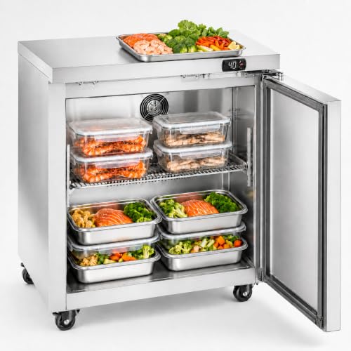 Image of Commercial Refrigerator, 29 Inch, 6.7 Cu.Ft Undercounter