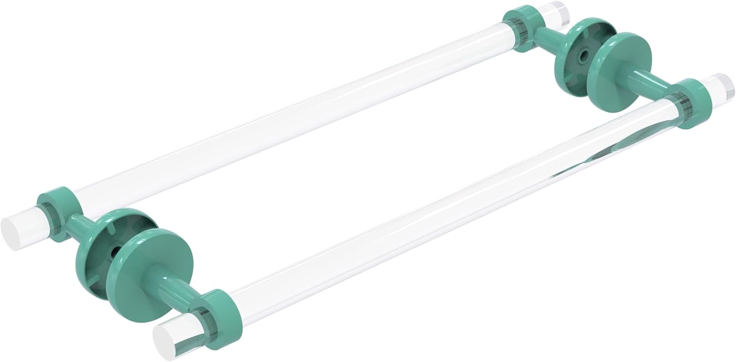 Allied Brass CV-41-BB-30 Clearview Collection 30 Inch Back Shower Door Towel Bar, Brushed Bronze