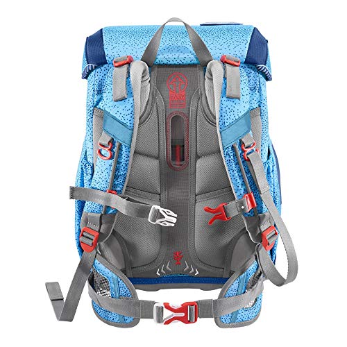 Step by Step Schooltassenset Cloud "Wild Horse" 5-delig, blauw, paardendesign, ergonomische tornister met reflectoren, in hoogte verstelbaar met heupriem voor meisjes vanaf de eerste klas, 19L - Image 3