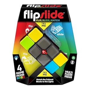 Moose Games Flipslide, Fast-Paced Handheld Puzzle Toy, Gifts for Boys and Girls Ages 8-13, Travel Games, Toys for Teens
