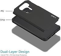 Vista 6 de LG V30 Caso, [ArmorBox] [Dual Layer] híbrido prueba de golpes Rugged Case de Protección para LG V30 de J & D, Negro