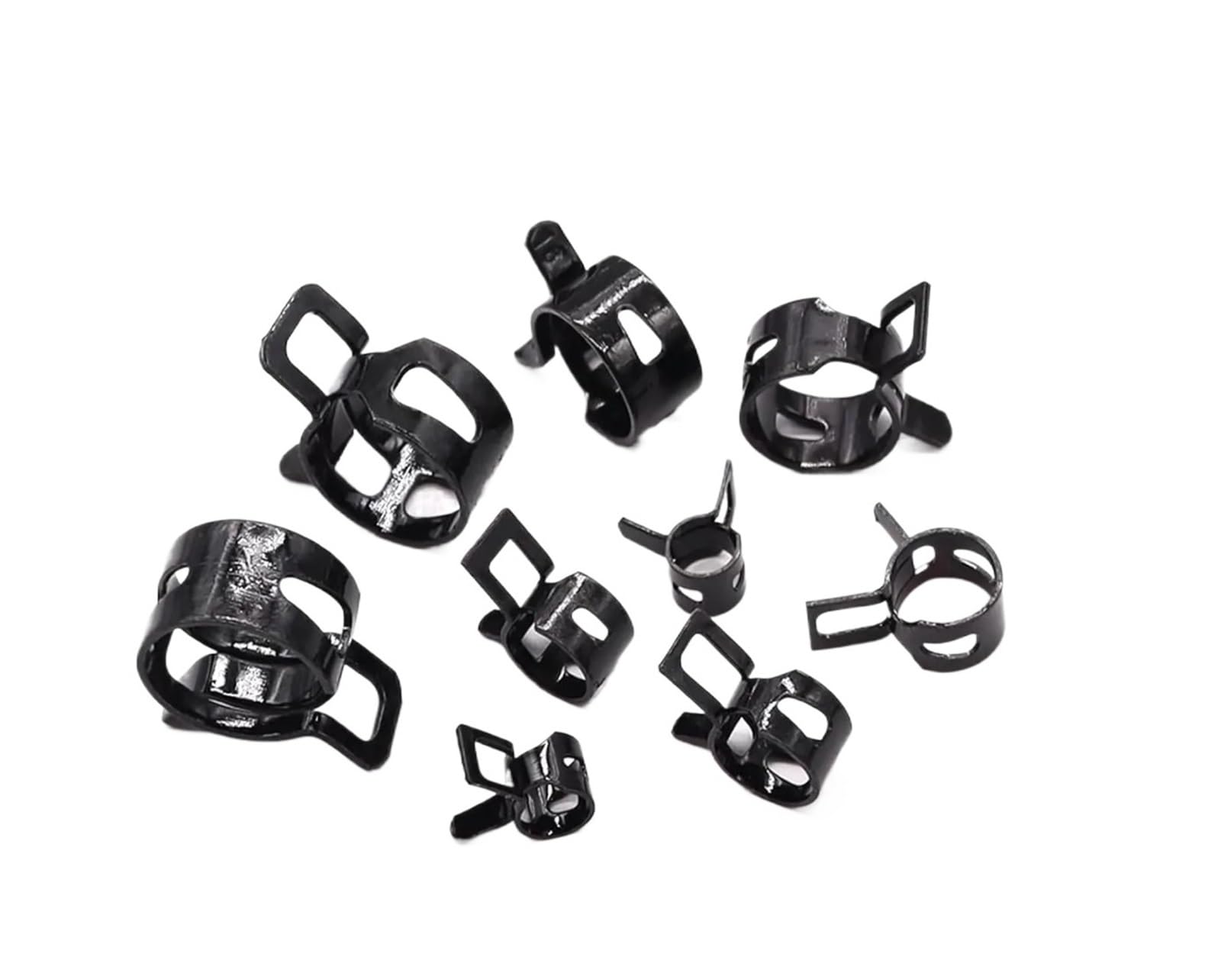 Nodrest 80Pcs Spring Band Hose Clamps Assortment Kits Pipe Clamp 7-18Mm Low Pressure Air Clip