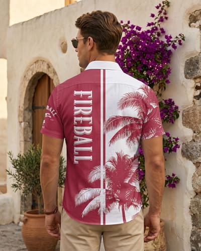 Image of 99TIMORO Funny Movie Mens Hawaiian Shirts Button Down Short Sleeve