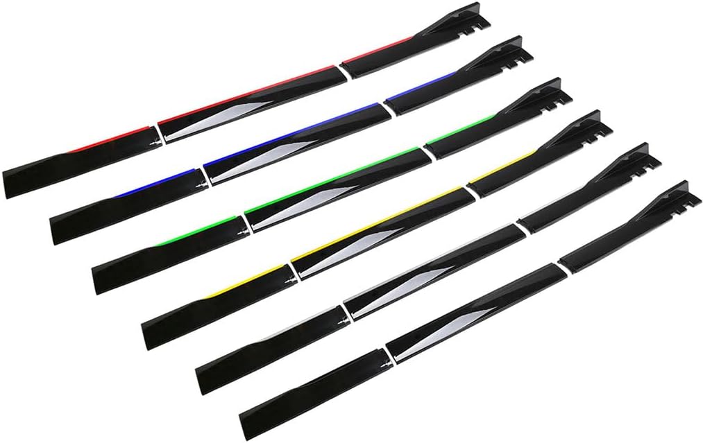 Side Skirts Cars for Cadillac XTS 2012-2019 2020, Car Side Skirts Side Skirts Body Rocker Panel Body Kit Car Accessories,Yellow