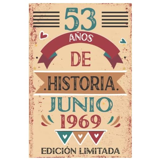 53 Años De Historia Junio 1969: 53 años. Libro de visitas, cuaderno, 110 páginas de felicitaciones, idea de regalo, regalo Para la esposa, novia, mujer, La madre