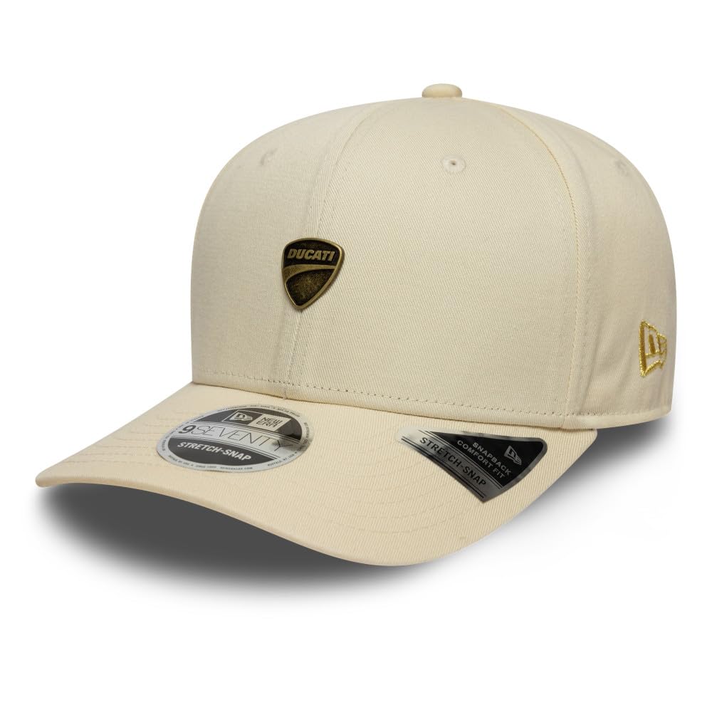 New Era Ducati Motor CapEra Women/Men - Baseball Cap Snapback, with Peak All-Season Spring Summer Autumn Winter - One Size Cream White