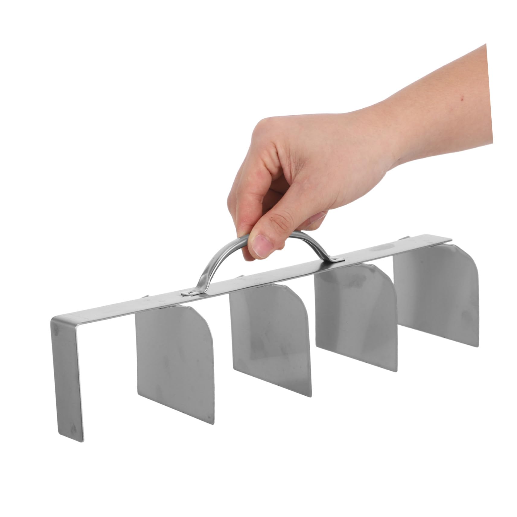 Coupe-gâteau Tiramisu 40×9,5 Cm Acier Inoxydable Découpeuse Professionnelle 5 Parts Uniformes pour Pâtissiers Restaurants et Événements