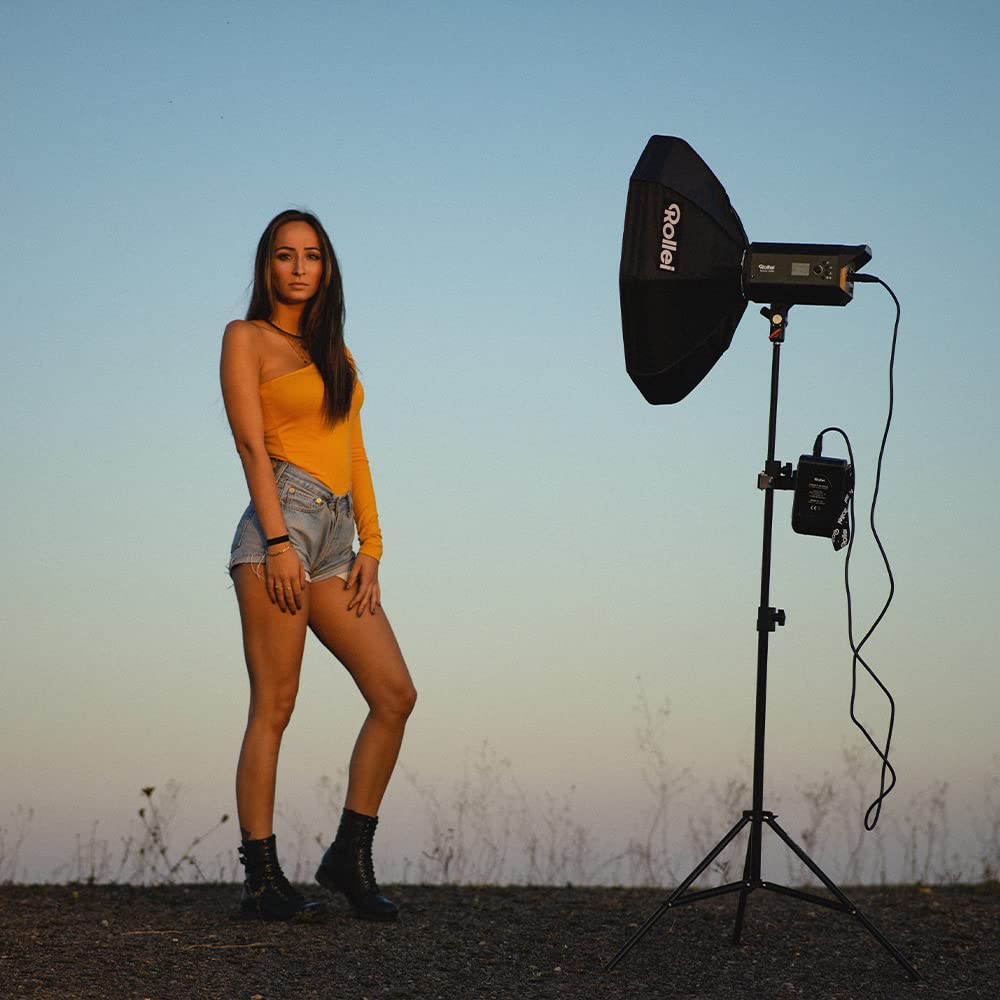 Rollei Click-Beauty-Dish z Grid. Softbox o średnicy 105 cm i charakterystyce świetlnej podobnej do Beauty-Dish, 28255, czarny