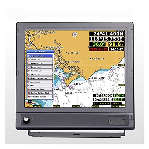 Instrument HM-5917 17'' AIS transponder class b marine electronics fishing ship boat GPS navigator chartplotter combo navicom C map (Color : HM-5917)