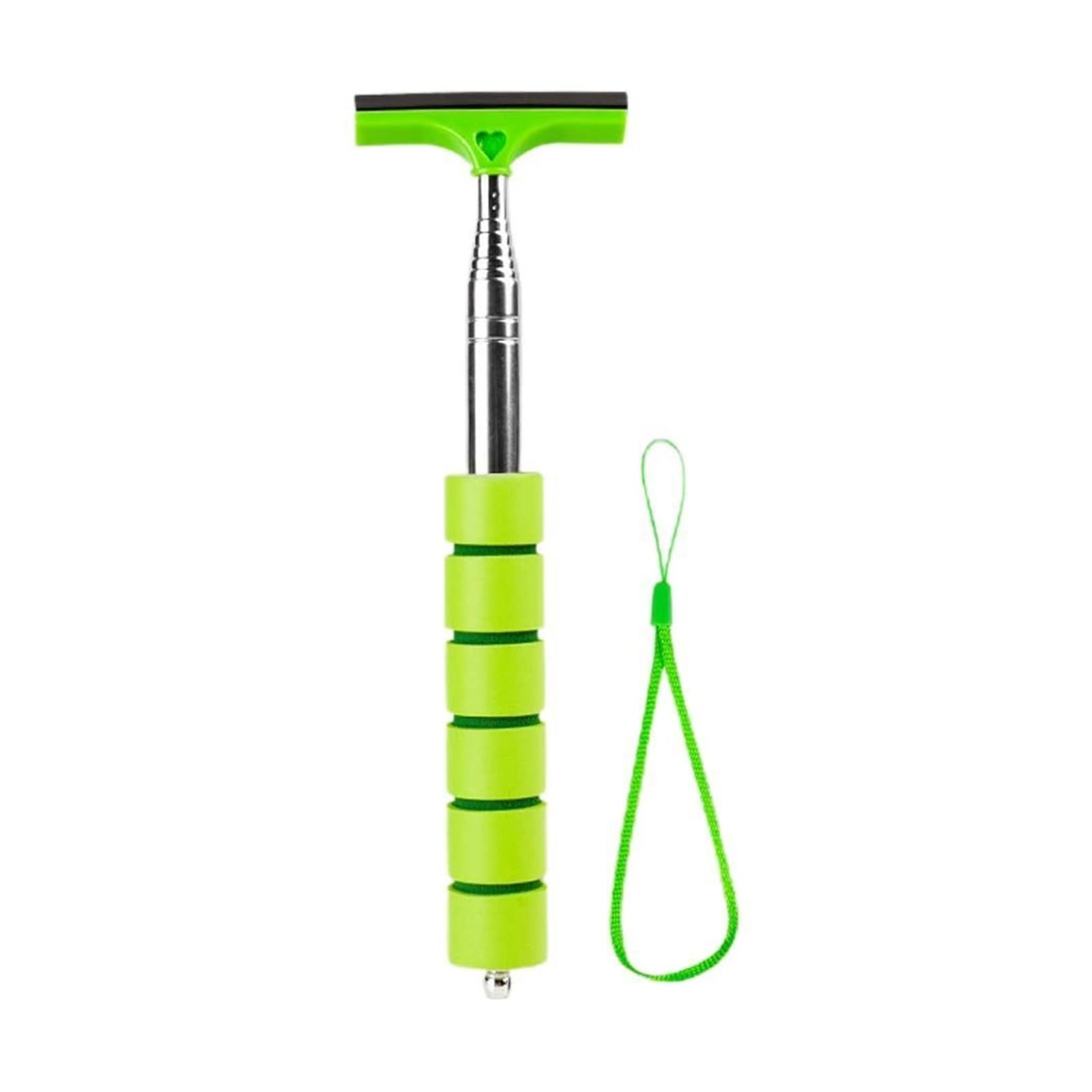 Car rearview mirror wipers Automobile Windshield Water Scraping Portable Rainy Glass Window Cleaning Tool(Green)