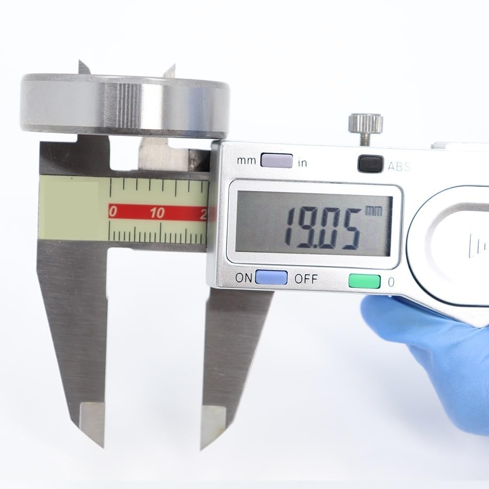 DUKUTS R12-2RS Hybrid Ceramic Bearing 19.05 * 41.275 * 11.113 mm (1 PC) Industry Motor Spindle R12HC Hybrids Si3N4 Ball Bearings 3NC R12RS