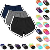 3 Pack Shorts for Women Summer Casual High Waisted Dolphin Workout Gym Running Athletic Sports Shorts Lounge