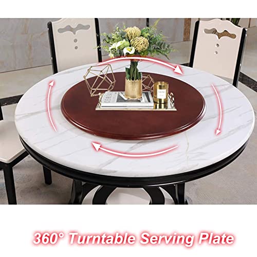 Lazy Susan de madera noble plato giratorio 360 de 700 mm sin montaje 5