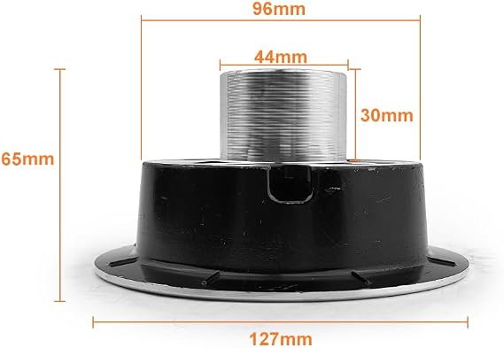 4 Inch Wheel Rim 17mm Keyway Alloy Hub For 4.10-4 And 9x3.50-4 Cart Wheelchair Scooter Tire