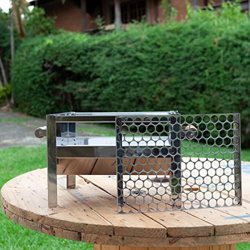 Churrasqueira Inox Mini Modelo para Bancada Tamanho 25x35x25 Com grelha Inox