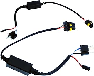 Vaguelly Wiring Conversion Kit Wire Harness High Low Connect Wiring Adapter Ballast Socket car harness car kit wiring kit Automotive Replacement Electrical line group Xenon h4