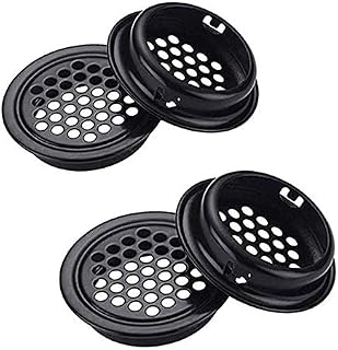 6 Pcs Round Ventilation Grilles Vent Mesh Wardrobe Vents, 60mm Stainless Steel Air Vent Cover Cupboard Air Vent Shoe Cabinet Vents for Kitchen Bedroom Bathroom