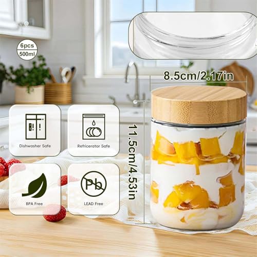 Bocaux Overnight Oats multifonctions pour salade milkshake et meal prep