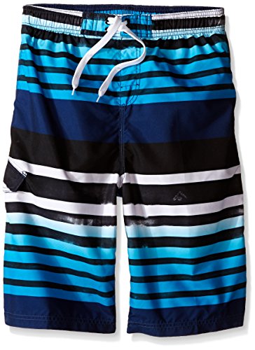 Image of Kanu Surf Boys' Toddler Troy Stripe Swim Trunks