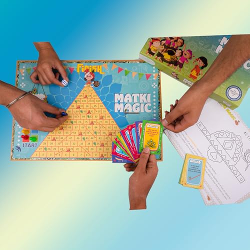 Image of Education with Matki Magic Board Games for Adults & Kids | Activity Toy for Children's | Gift Set for Kid | Indoor Tabletop Game | Perfect for Family Entertainment | Up to 4 Players