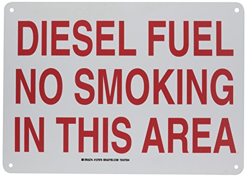 Panneau interdiction de fumer zone diesel Brady pour sécuriser vos locaux