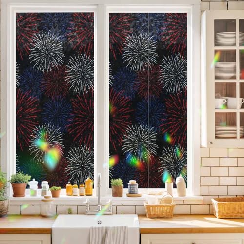 Película decorativa para ventanas con efecto arcoíris miniatura 3