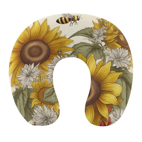 Almohada de viaje en U espuma viscoelástica 30 cm miniatura 1