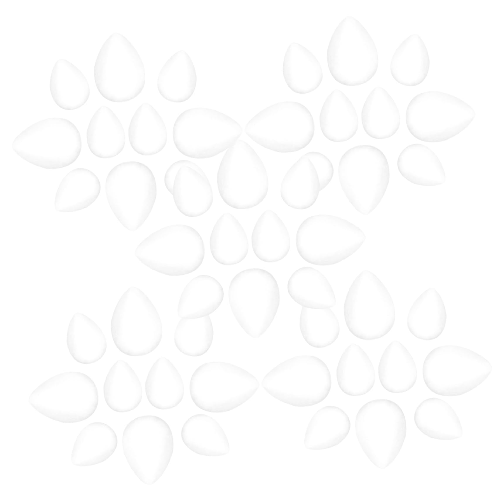 Boules de mousse en forme de goutte Angoily pour fleurs DIY | Lot de 100