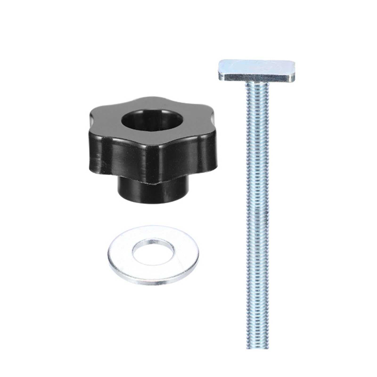 Asukohu 1Set Premium 8Mm T Slot Fastener And Adjustable Star For Reliability 8Mm Star Screws Workshop Use Woodworking T Slot Hardware