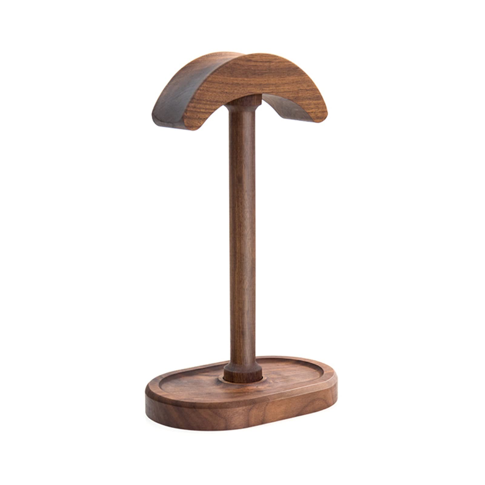 Supporto Cuffie Black Walnut Headphone Stand Desktop Holder Holder Holder Display Display Display Creativo Multifunzionale in Legno massello Auricolare Stand Cuffie