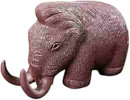 Amazon.co.jp: マンモス 象 置物 オブジェ 動物 インテリア 茶寵