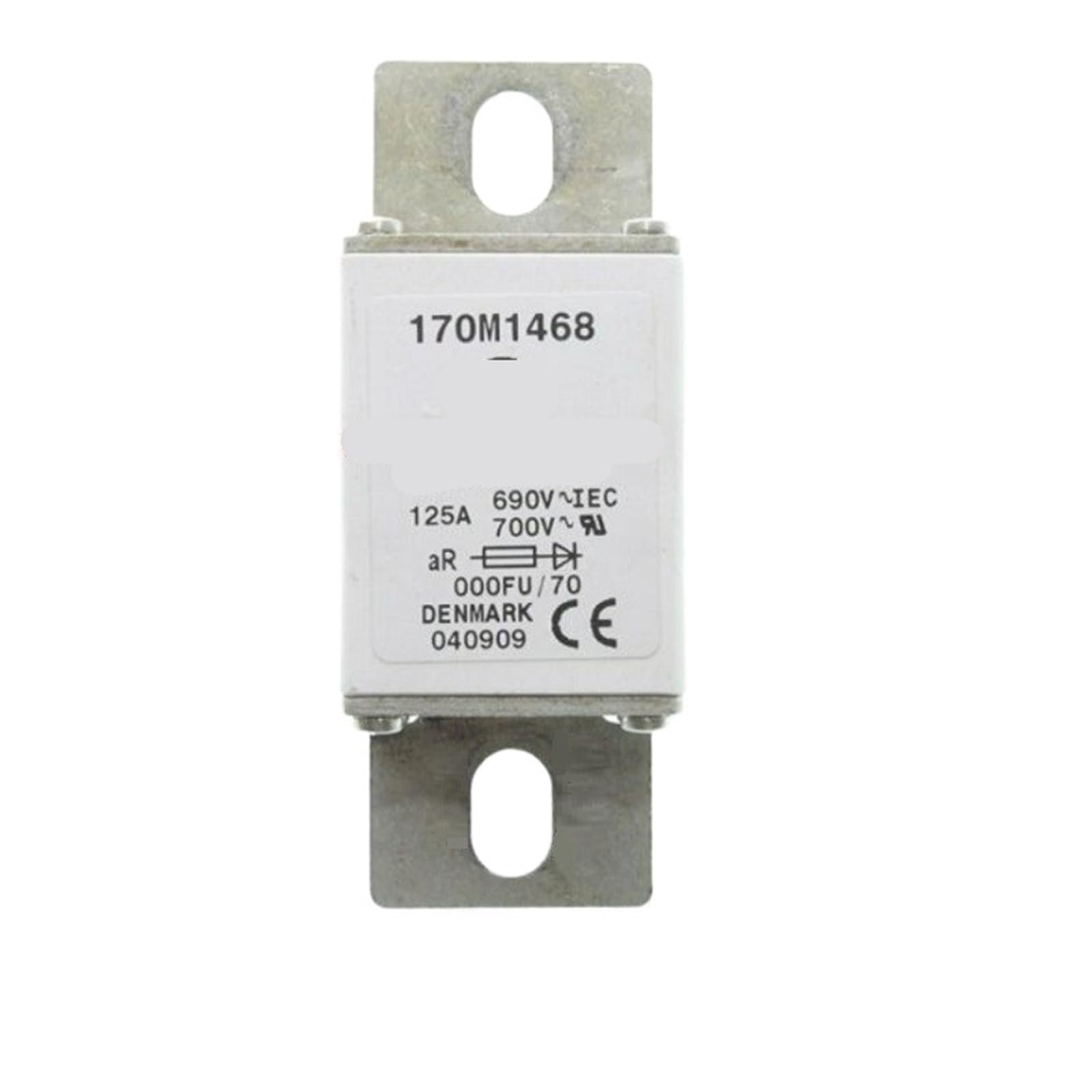 Fusible 170M1468 125A cartouche de protection industrielle pour circuits haute tension