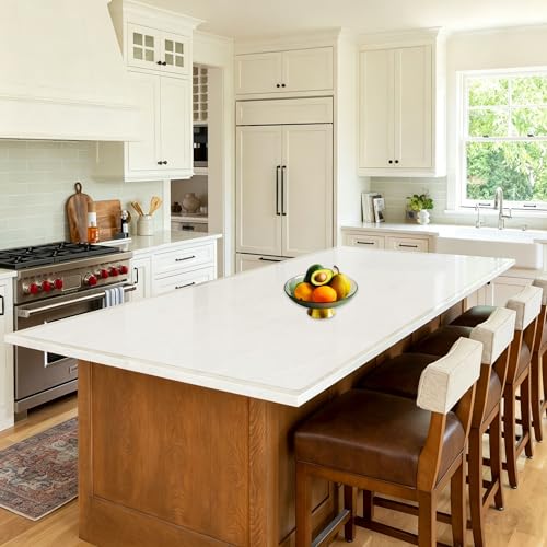Image of 120''x24''(305cmx60cm) Extra Large Silicone Mat for Kitchen Counter, Non-Slip Heat Resistant Countertop Protector, Waterproof Durable Kitchen Mat for Countertops, Semitransparent