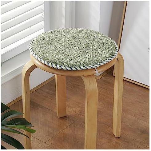 Set di 4 cuscini rotondi da 30 cm, con fascia elastica antiscivolo, per uso interno ed esterno, per giardino, bistrot, patio, sala da pranzo, ufficio, lavabili in lavatrice
