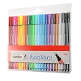 Klingy Colorful Name Self-Adhesive Tag Labels - 100 Stickers - 6 Assorted Colors - 2 1/2 X 3 1/2, Includes Free Bonus 1 Permanent Marker, Ultra Fine Point, Black