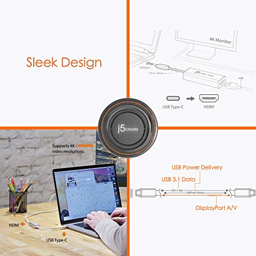 Adaptador USB Type-C a HDMI 4K j5create JCA153 miniatura 5