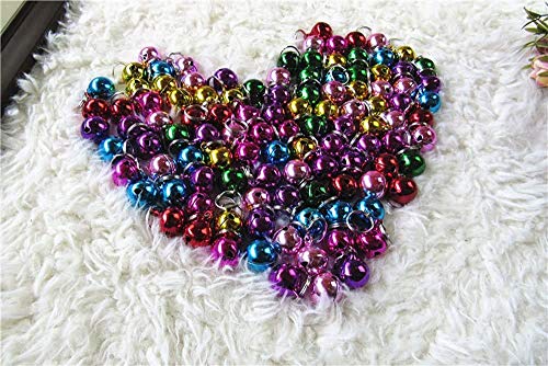 Image of Metal Jingle Bells Loose Beads Festival Party Decoration, Pet Cat Puppy Dog Bells For Collar, (Random Color) Large Bell 22.Mm (4.Pcs Bell Pack) - Random, Multicolor