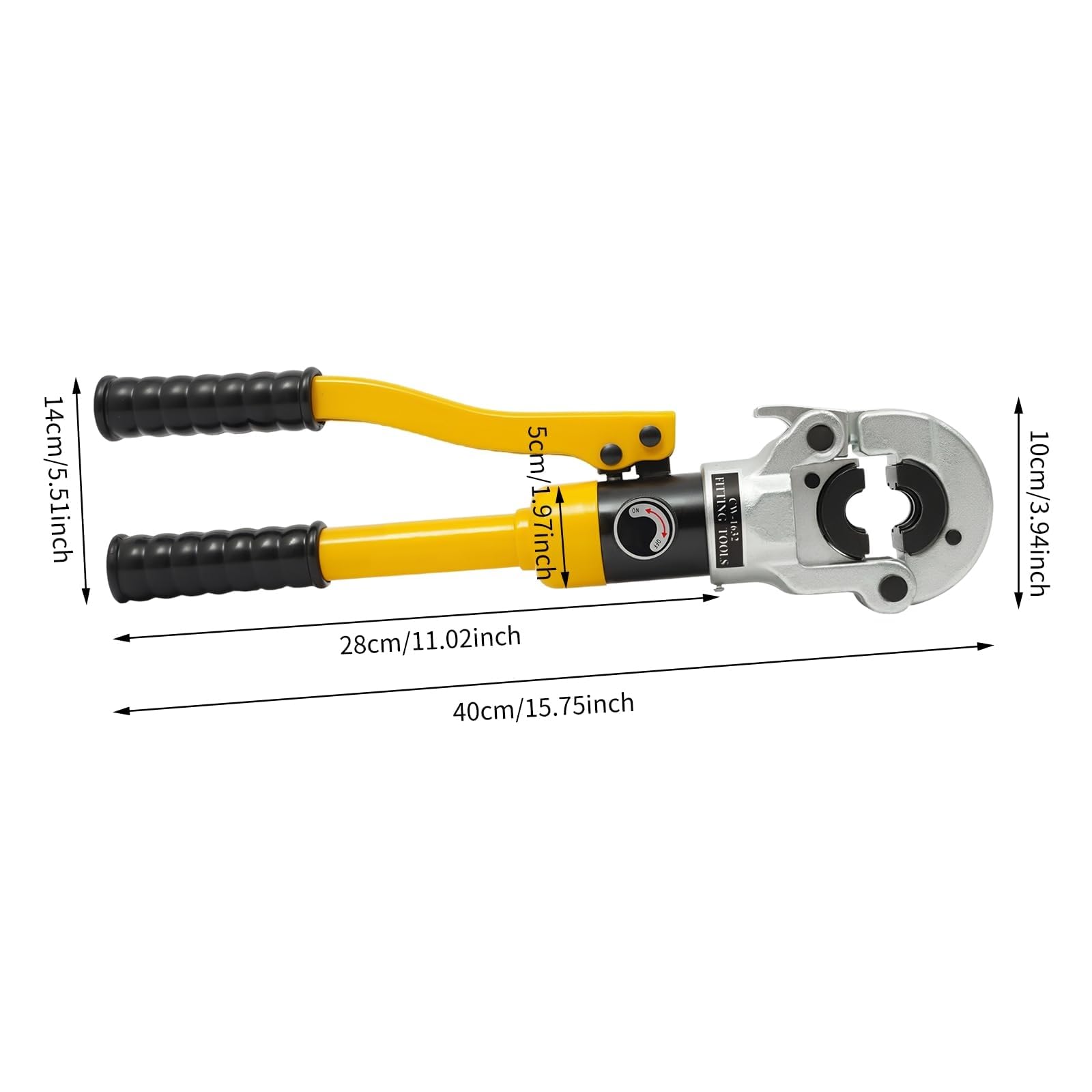 8T Alicates de prensado hidráulicos, crimpadora hidráulica de tubos, 16-32 mm, tubo compuesto de tubo TH Contorno, alicate de prensado de tubos con formas TH16 20 26 32 mm²