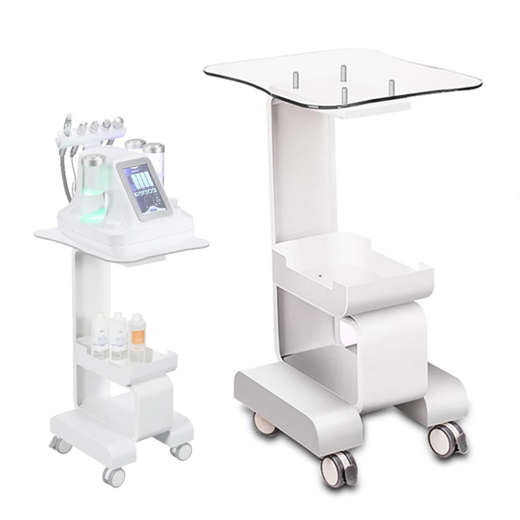 Amazon.co.jp: 美容機器カート キャスター付き 美容器具専用ワゴン