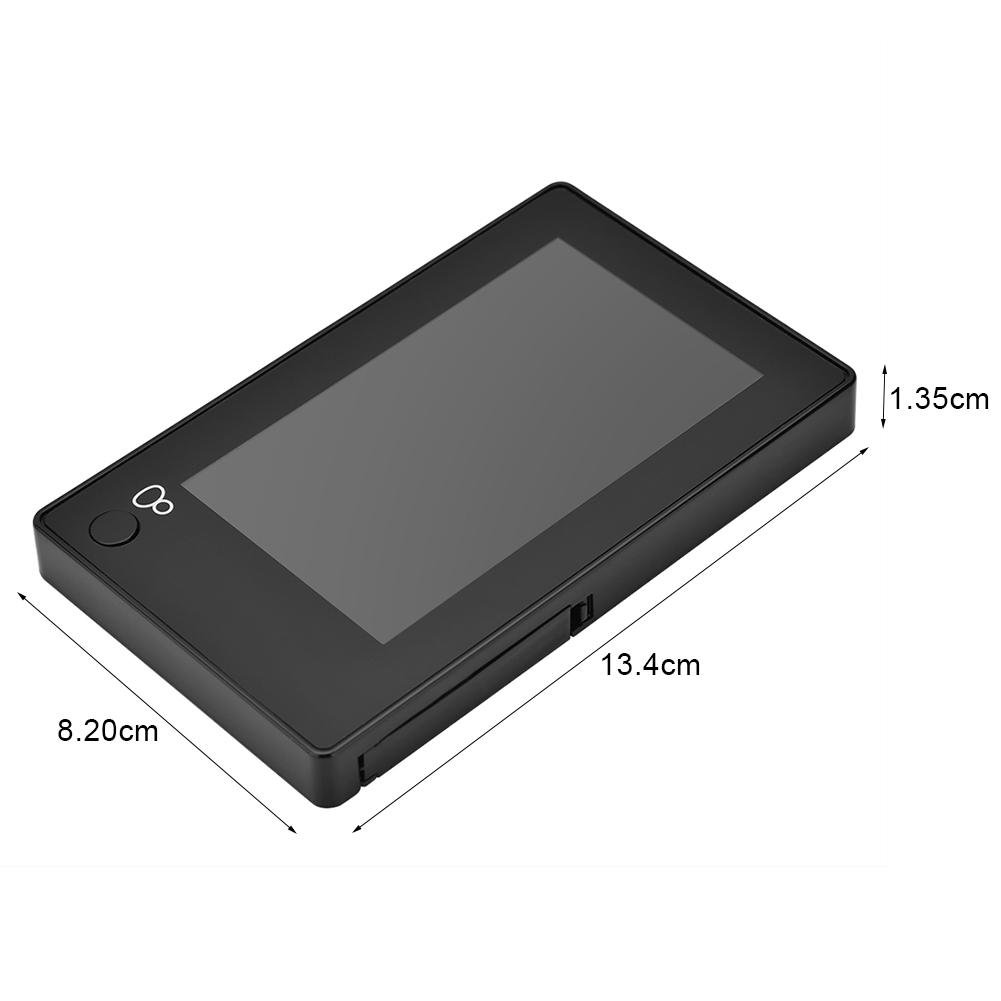 4,3-Zoll-TFT-LCD-Digital-Türspion-Kamera mit Türklingelfunktion, intelligente Videotürklingel mit Kamera für die Sicherheit zu Hause, 145 Grad Weitwinkel, 1800 mAh Lithium-Ionen
