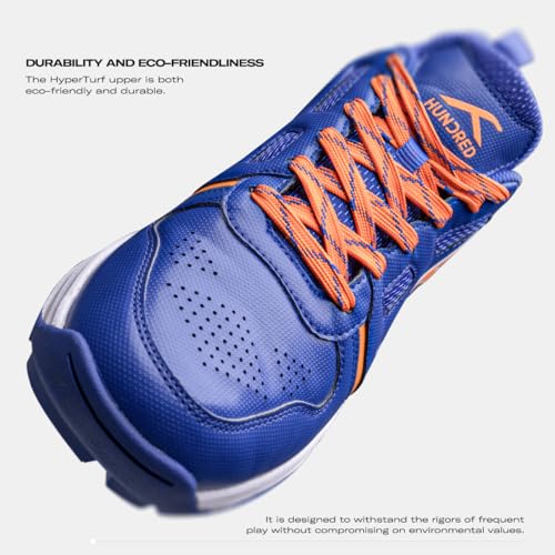 Image of Hundred HyperTurf Cricket Shoes | TerraSpike Rubber Studs Men | Embedded Support Plate for Stability | Lightweight & Durable | Ideal for Turf, Ground & Hard Surfaces