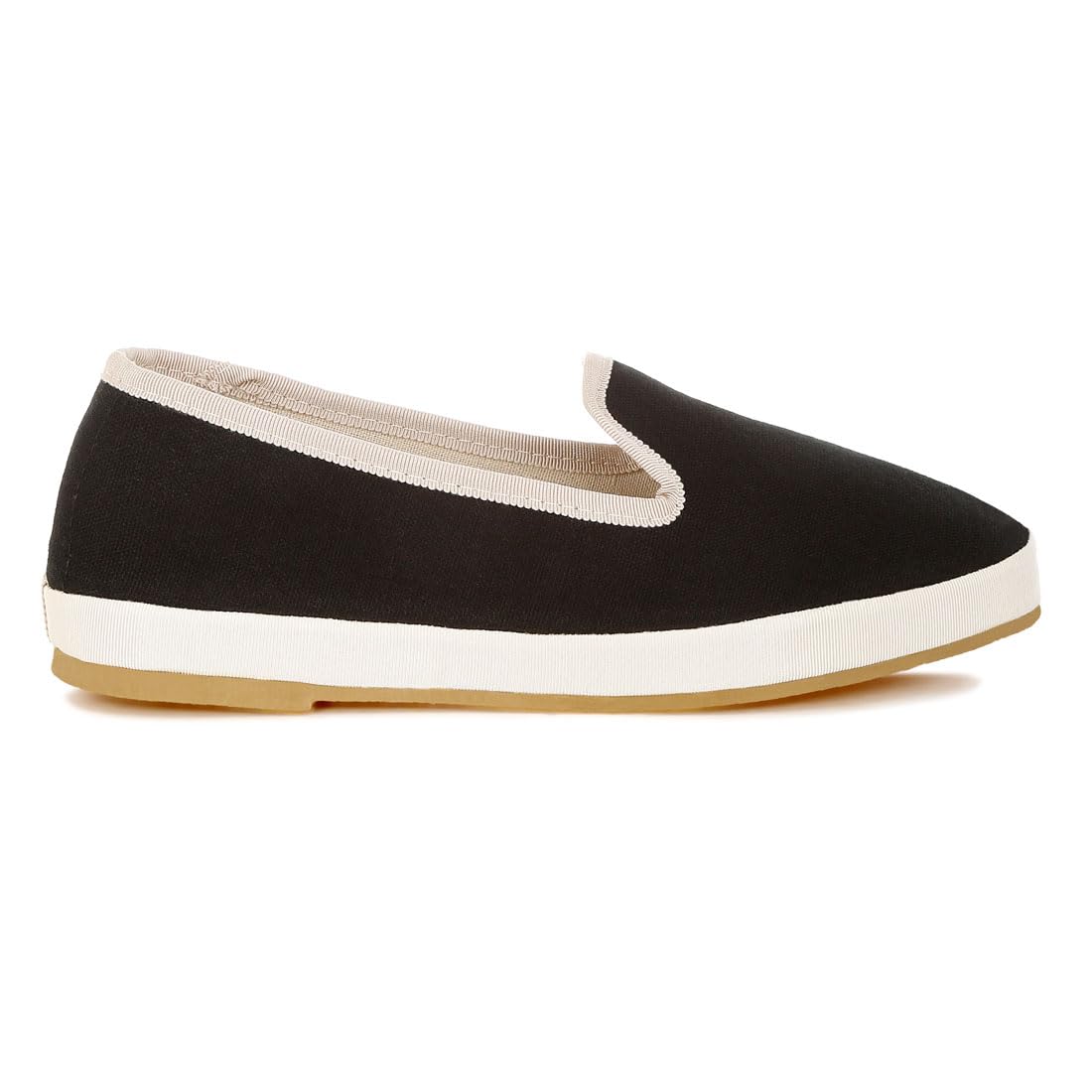 london rag Women's Round Toe Canvas Slip-On Loafers-picture-30