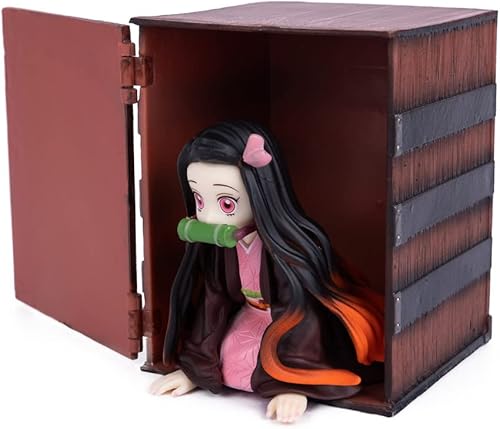Miniatura 4 de Figura de estatua de Nezuko Demon Slayer Colección Kamado, regalos de cumpleaños, PVC, 6 pulgadas