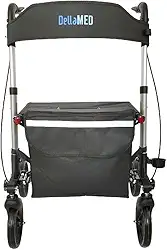 Andador de Alumínio Compacto 4 Rodas até 135 Kg D14 Dellamed