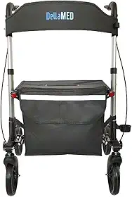 Andador de Alumínio Compacto 4 Rodas até 135 Kg D14 Dellamed
