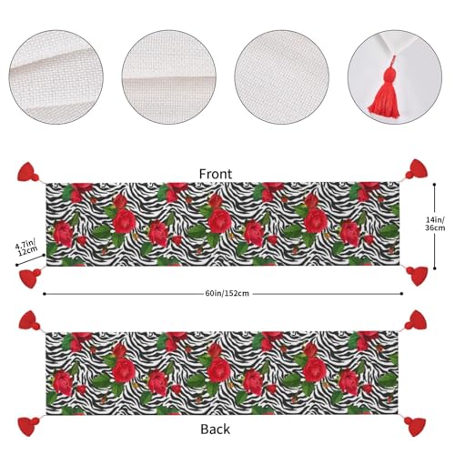 Chemin de table de Noël lavable pour protéger et décorer votre table de repas - 5