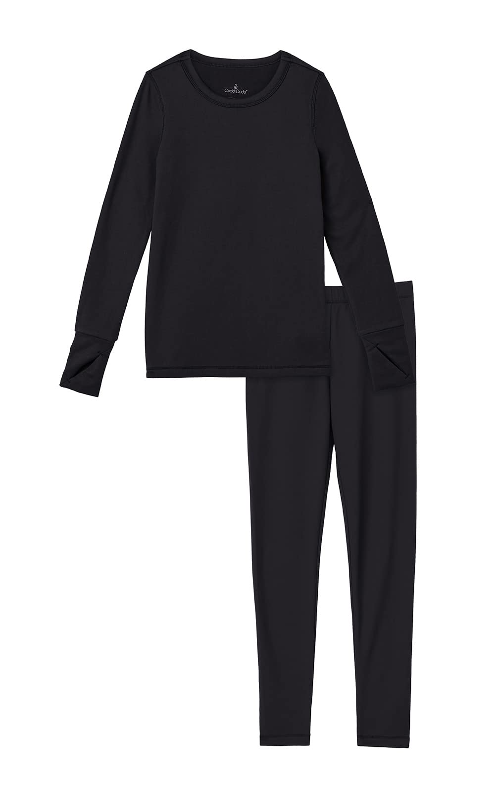 Cuddl DudsKids Thermal Underwear Long Johns for Girls Fleece Lined Cold Weather Base Layer Top Leggings Bottom Winter Set