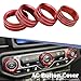 JUNLELI Car Lamp Air Conditioner Rotary Button Light Lamp AC Volume Control Switch Cover Trim High Version for Jeep Wrangler JL 2018 2019 2020 2021 2022 2023 Interior Accessories Red