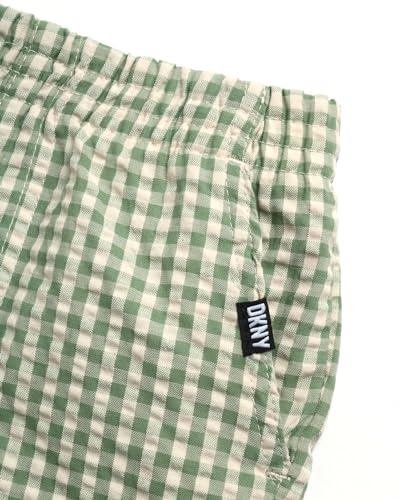 Image of DKNY Toddler Boys Short Set - 2 Piece Short Sleeve Button Down Shirt and Matching Summer Cargo Shorts for Boys